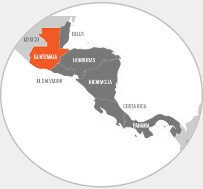 Guatemala und seine Nachbarländer in Zentralamerika